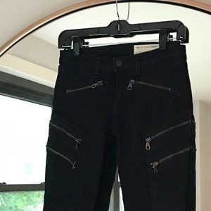 rag & bone/ jeans with zippers